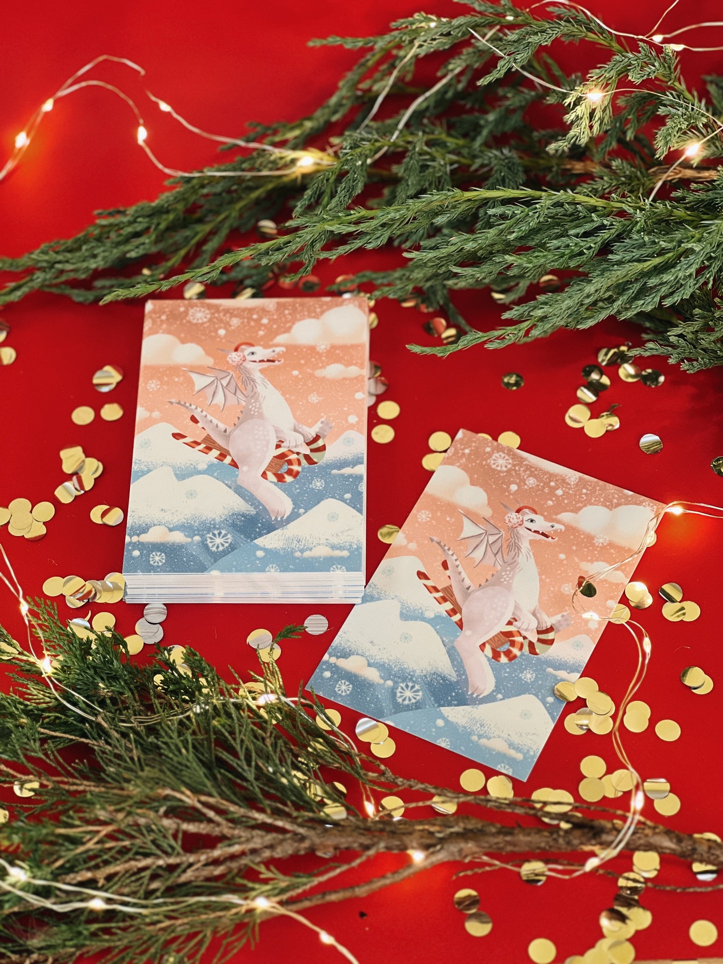 Greeting card 10x15 cm 'Happy Dragon'