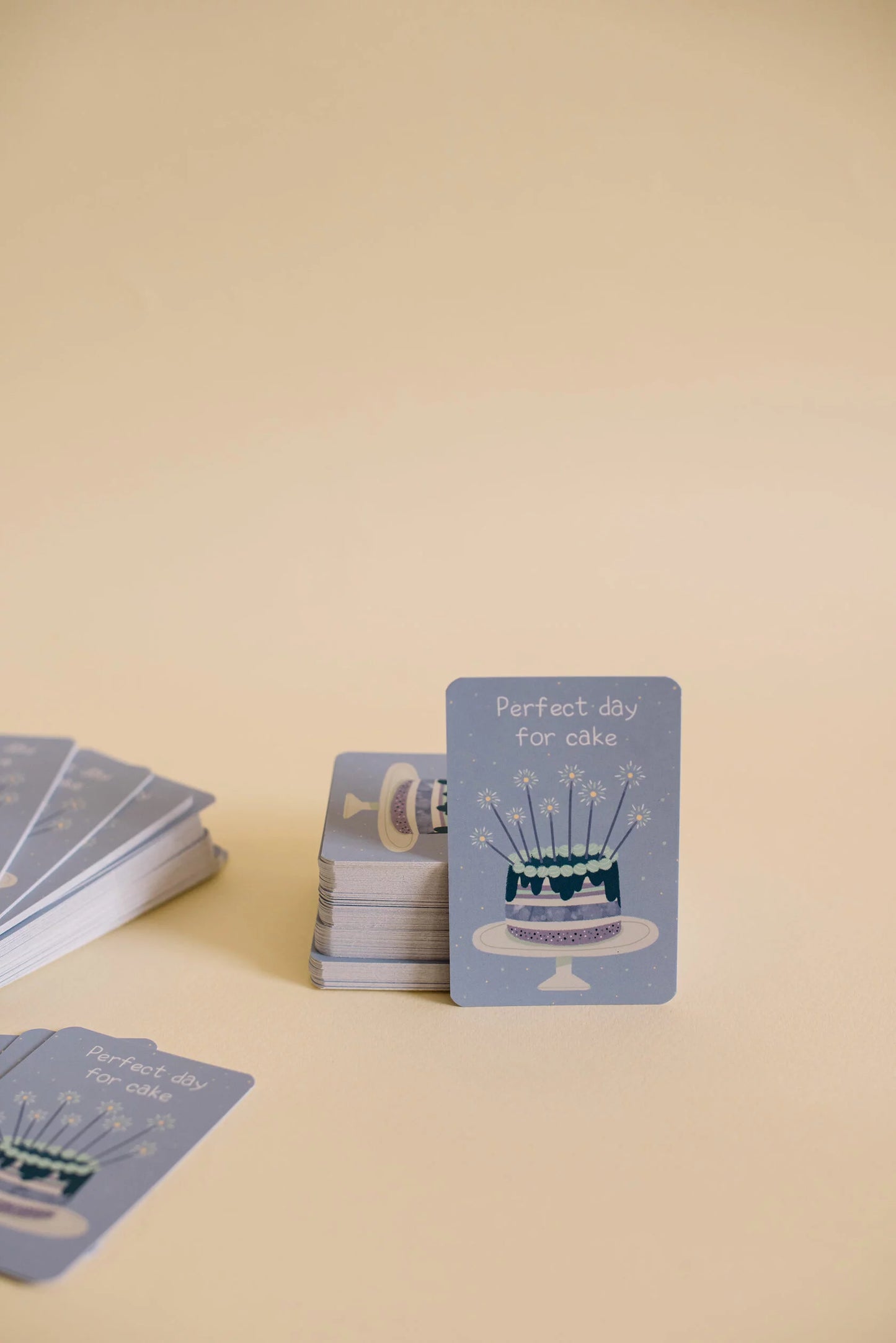 Mini single card 6x9 cm 'Perfect day for cake'