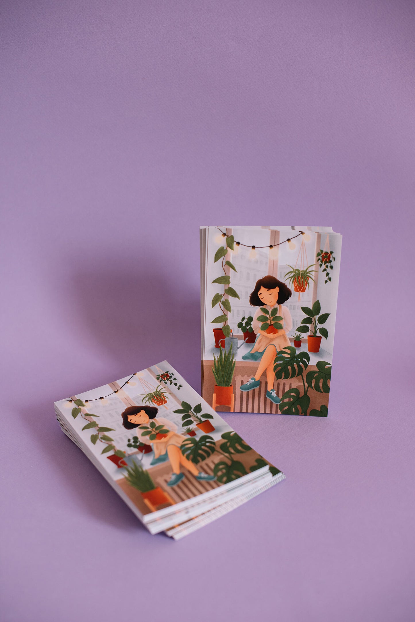 Greeting card 10x15 cm 'Plants are my friends'