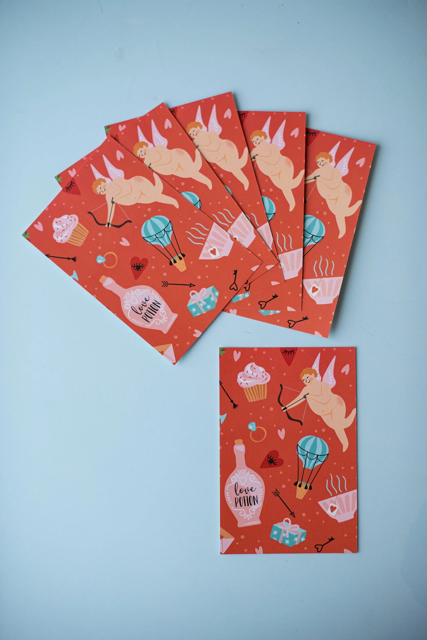 Greeting card 10x15 cm 'Love Pattern #187'