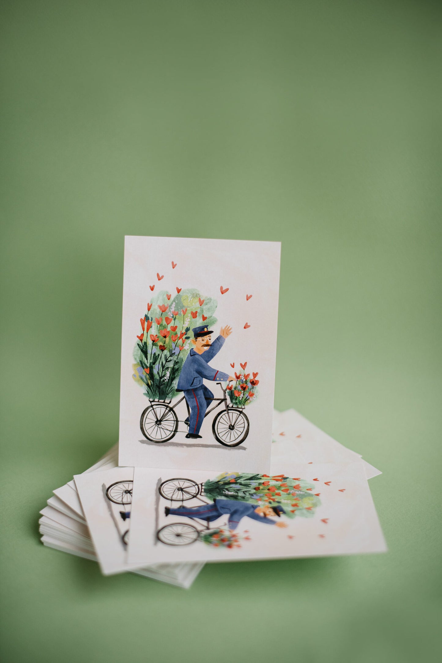 Greeting card 10x15 cm 'Love Flowers Delivery'