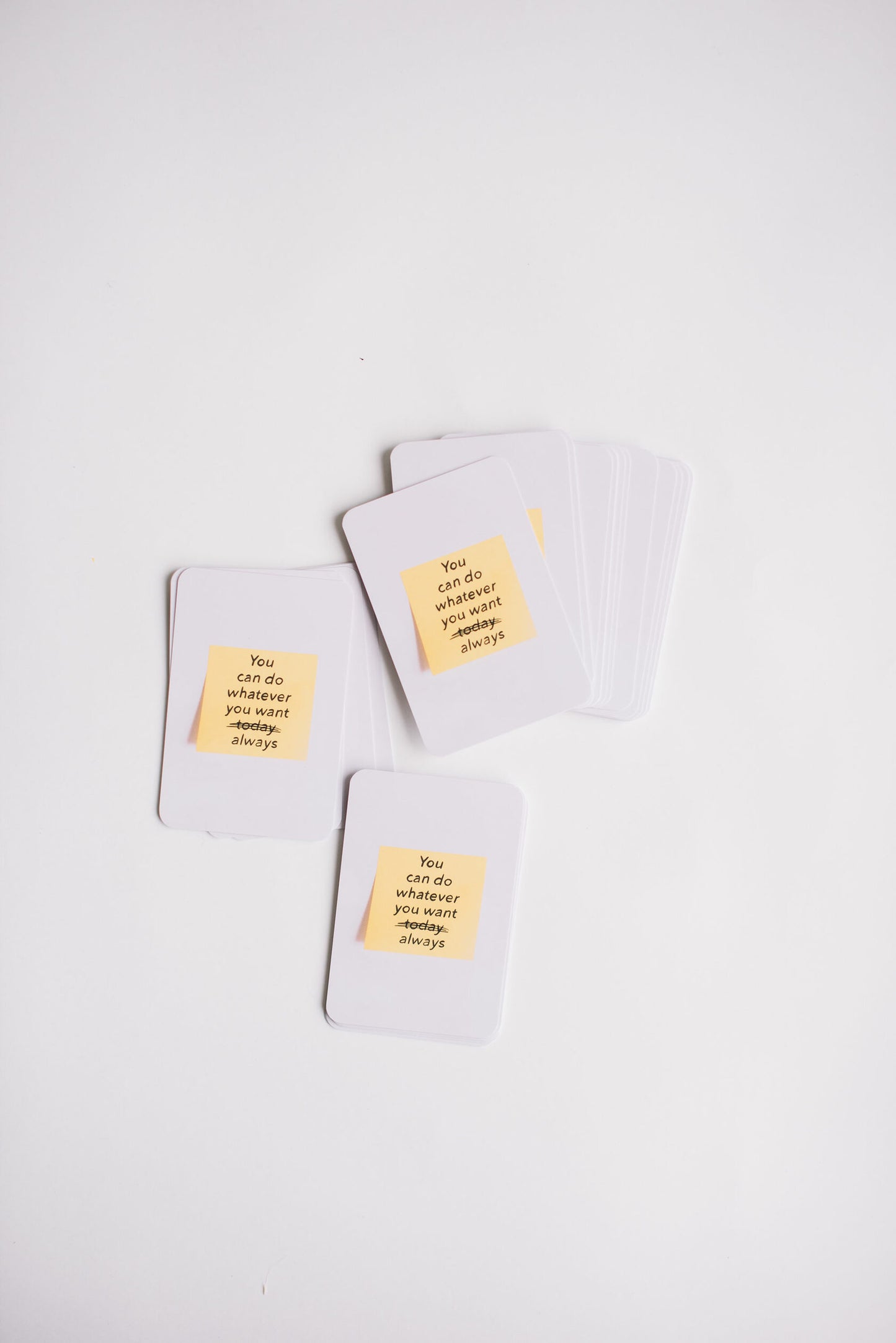 Mini single card 6x9 cm 'You can always do...' (sticker)