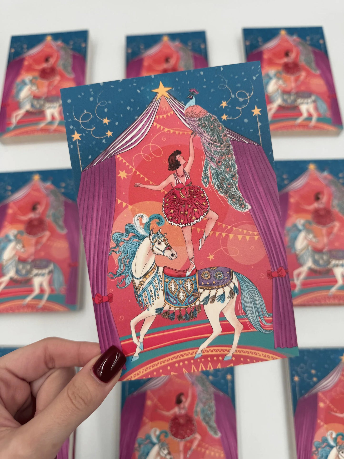 Greeting card 10x15 cm 'The Circus Princess'