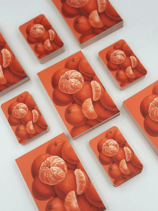 Mini single card 6x9 cm 'The Mandarins'