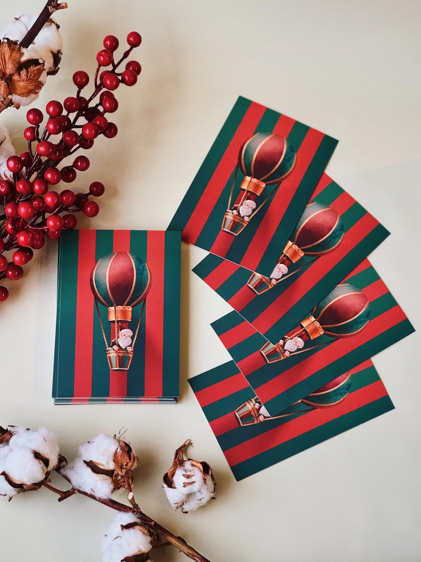 Greeting card 10x15 cm 'Flying into Christmas'