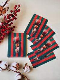 Greeting card 10x15 cm ‘Santa’s Balloon’