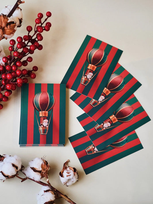 Greeting card 10x15 cm 'Flying into Christmas'