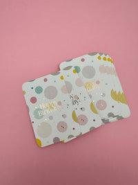 Mini single card 6x9 cm 'Happy Birthday. Happy dots'